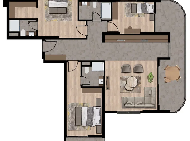 4 room apartment 160 m² Erdemli, Turkey