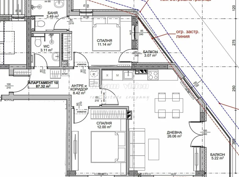 Wohnung 101 m² Sofia City, Bulgarien