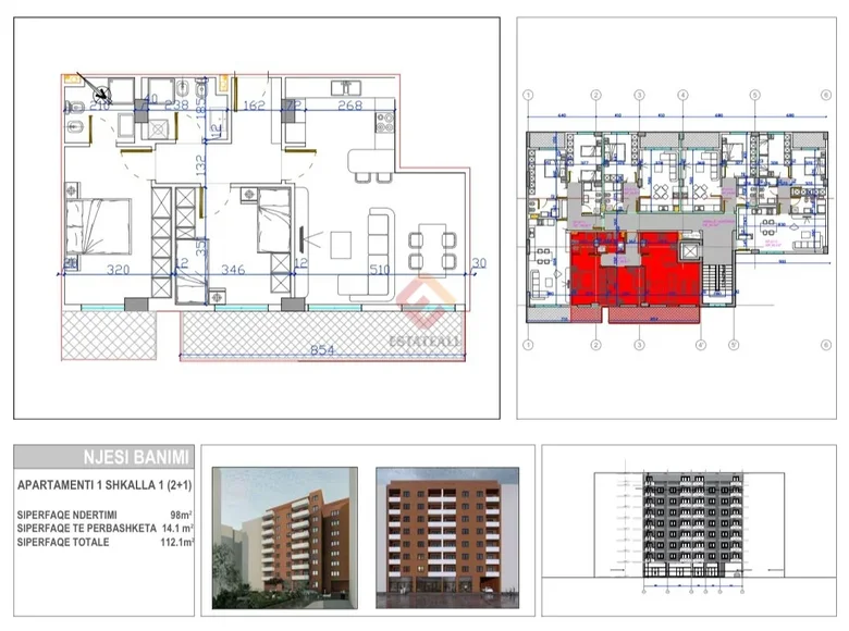 Mieszkanie 112 m² Bashkia Vlore, Albania