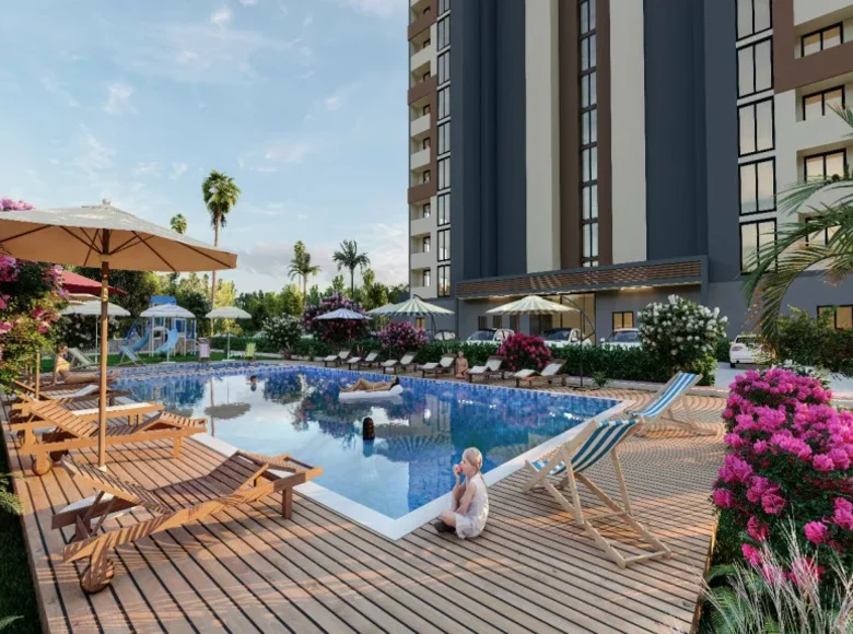 2 bedroom apartment 95 m² Akdeniz, Turkey