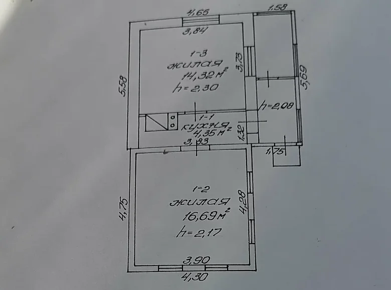 House 36 m² Homyel, Belarus