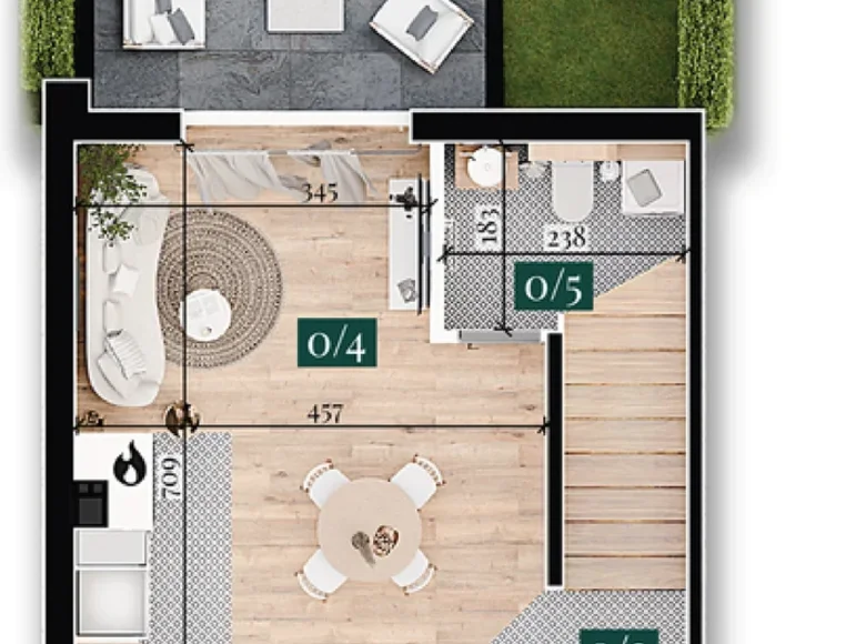 4 room apartment 96 m² Klepacze, Poland