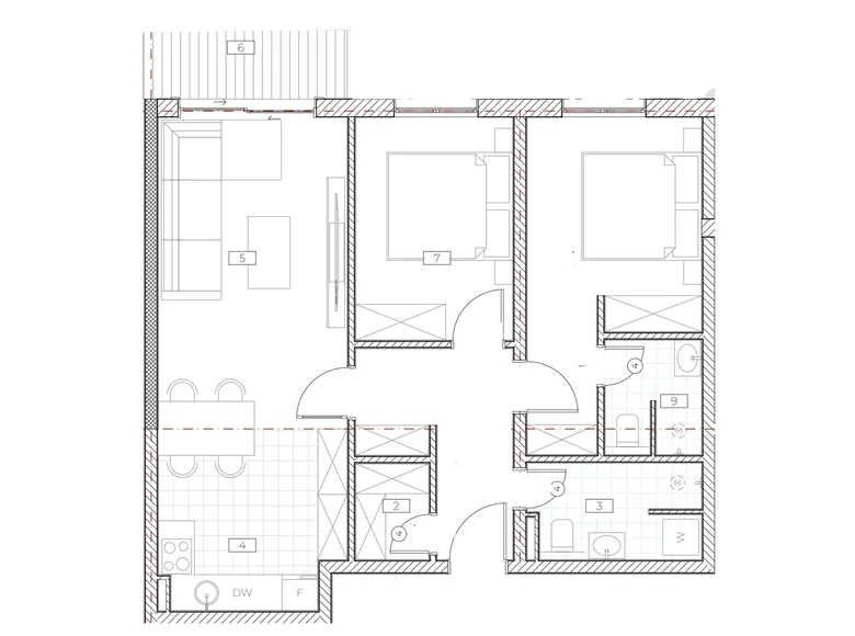 Apartamento 2 habitaciones 68 m² Boreti, Montenegro