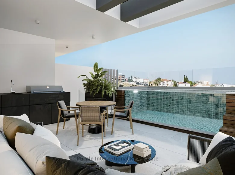 Penthouse z 2 sypialniami 79 m² Demos Agiou Athanasiou, Cypr
