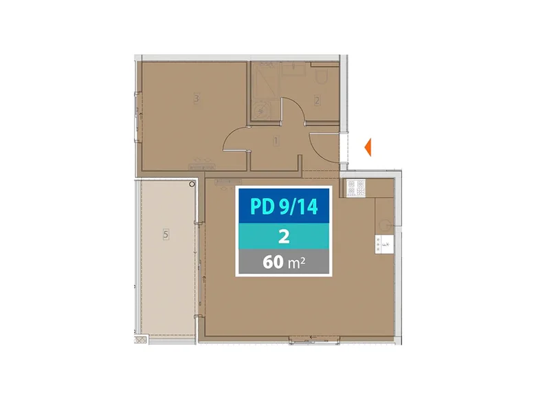 Wohnung 2 zimmer 60 m² Provodina, Montenegro