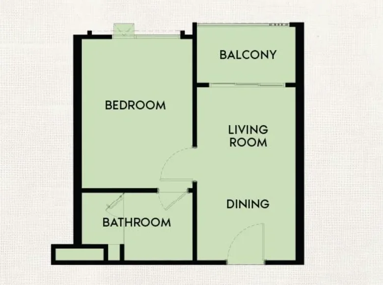 1 bedroom apartment 31 m² Sakhu, Thailand