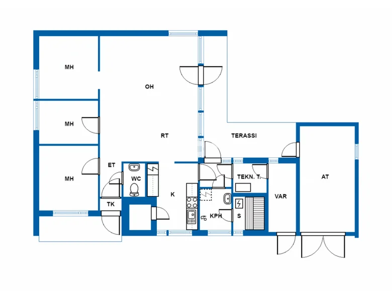 3 bedroom house 91 m² Rajaharju, Finland
