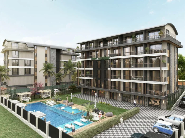 Mieszkanie 2 pokoi 46 m² Oba, Turcja