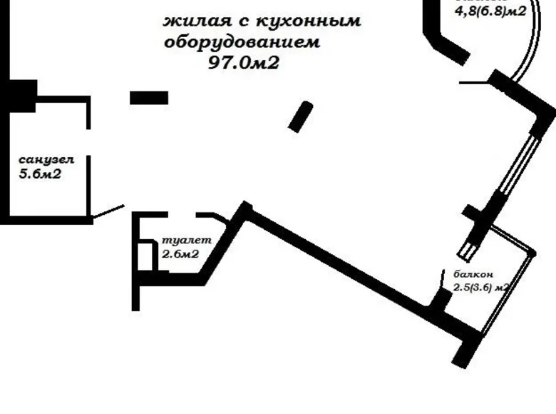 Mieszkanie 3 pokoi 115 m² Mińsk, Białoruś