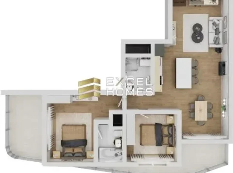 2 bedroom apartment  Lija, Malta