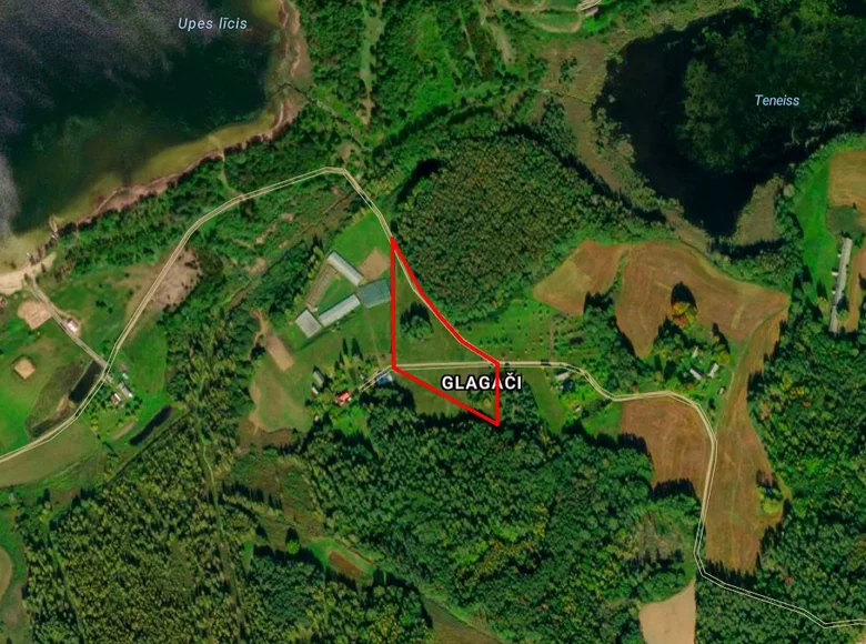 Działki 13 800 m² Skaistas pagasts, Łotwa