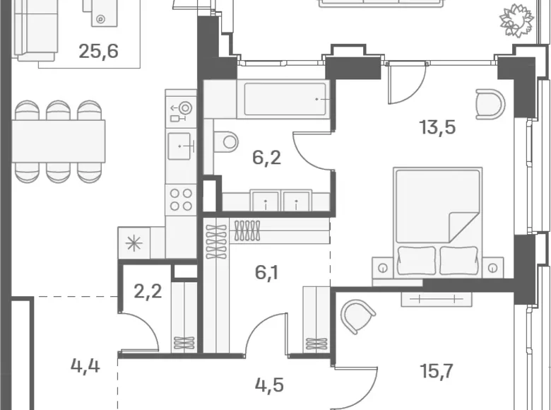 Appartement 3 chambres 90 m² Moscou, Russie