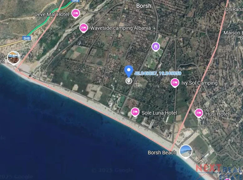 Land 5 000 m² Lukove, Albania
