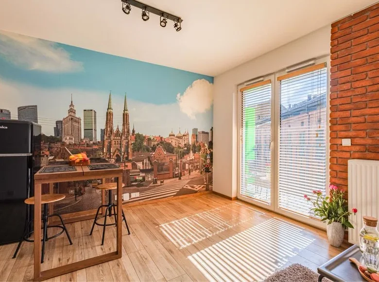 1 room apartment 28 m² in Warsaw, Poland