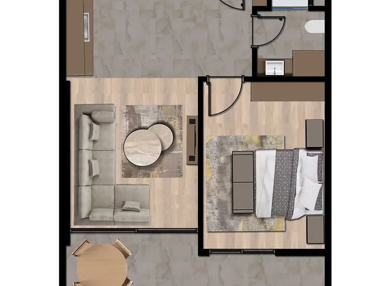 Mieszkanie 2 pokoi 73 m² Erdemli, Turcja