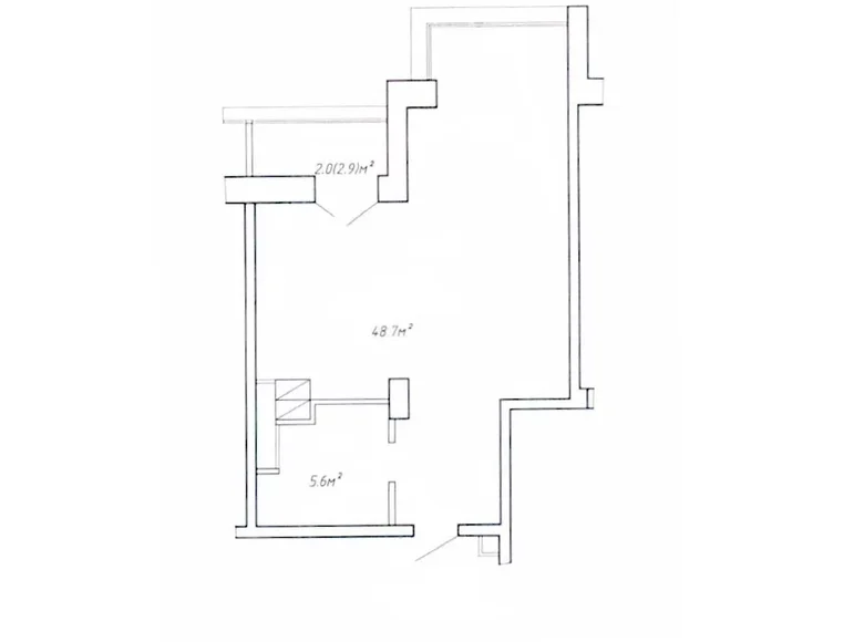 Wohnung 1 zimmer 49 m² Minsk, Belarus