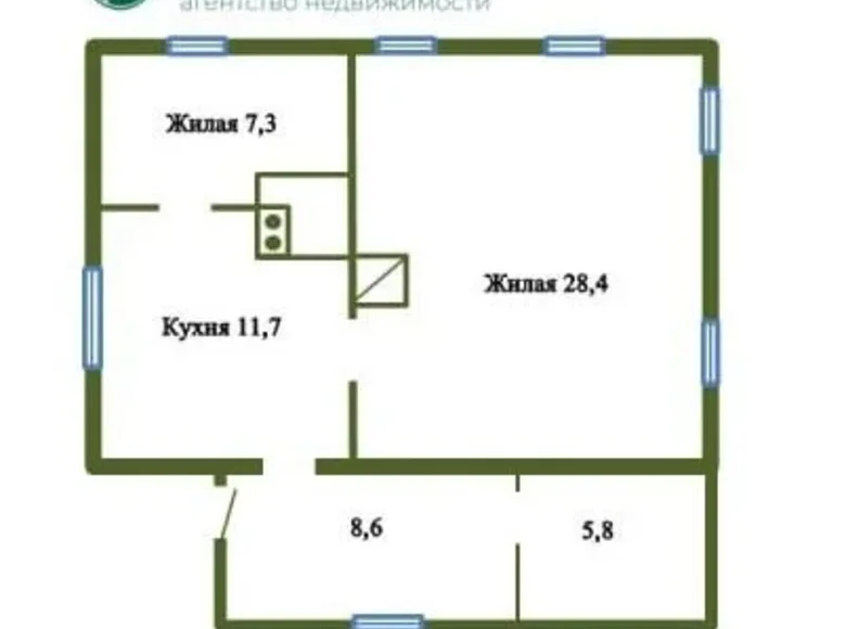 Dom 62 m² Miłowidy, Białoruś