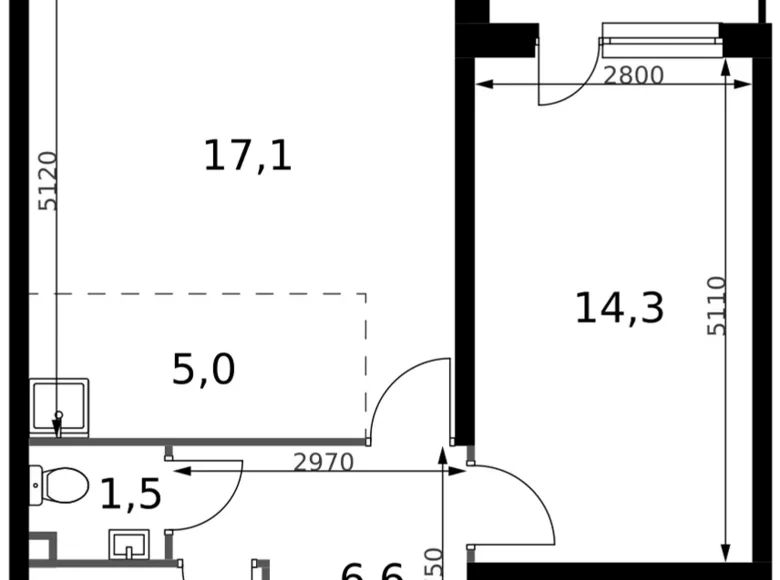 Apartamento 2 habitaciones 50 m² Sapronovo, Rusia