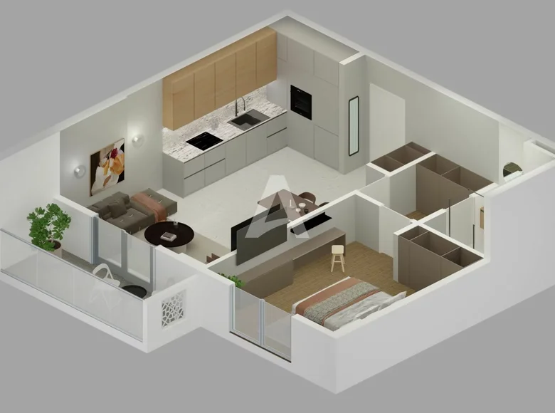 Mieszkanie 1 pokój 57 m² Bar, Czarnogóra