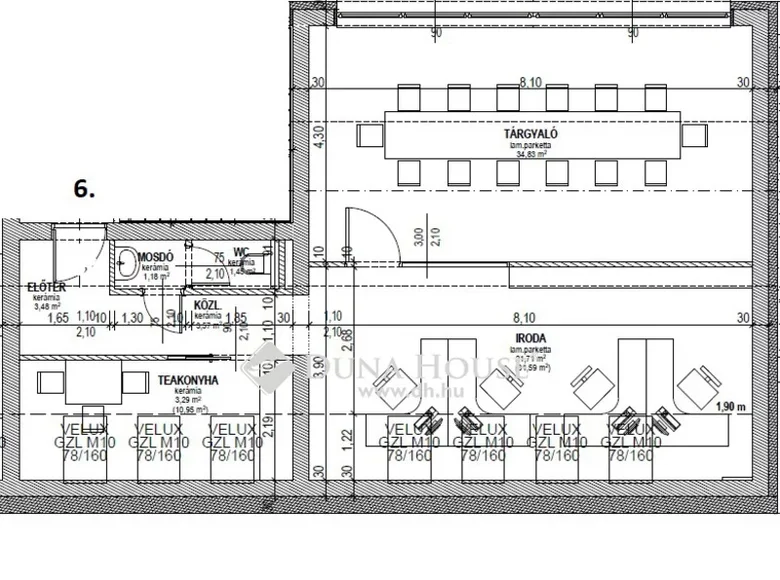 Office 70 m² in Debreceni jaras, Hungary