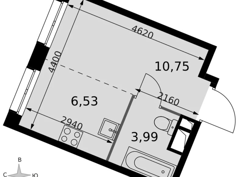 Studio 1 zimmer 21 m² Moskau, Russland