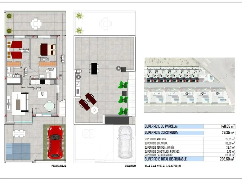 Villa mit 2 Schlafzimmern 77 m² Pulpi, Spanien