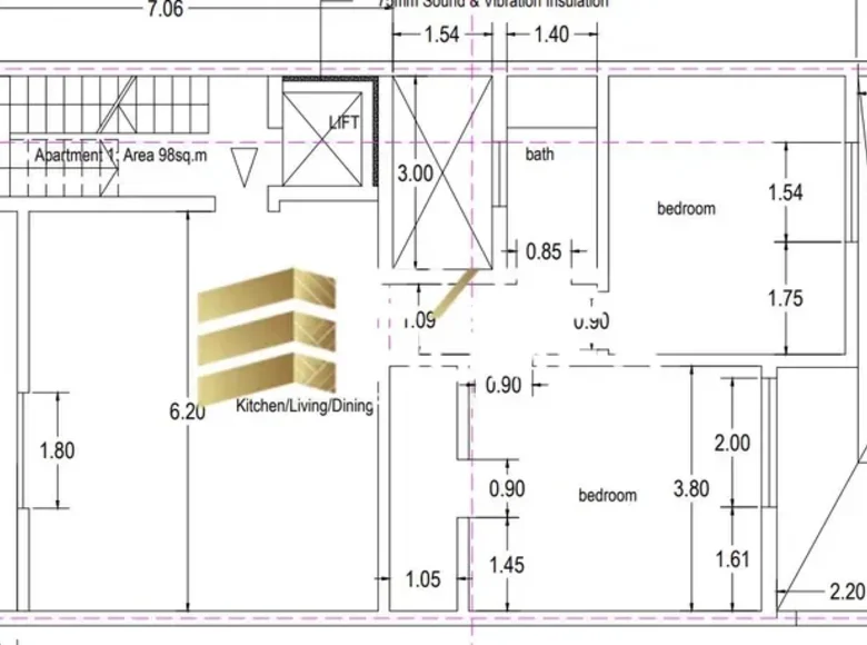 Apartamento 2 habitaciones  Marsaxlokk, Malta