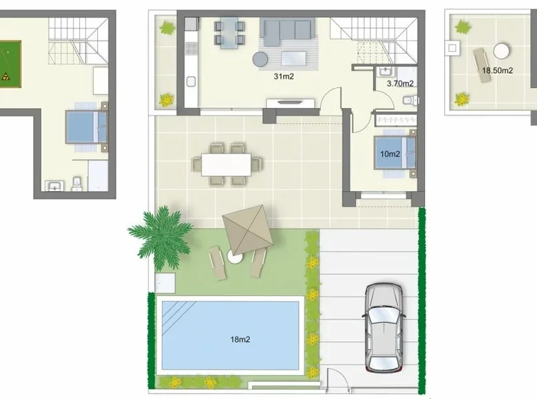 Stadthaus 3 Schlafzimmer 170 m² Urbanizacion Dona Pepa, Spanien