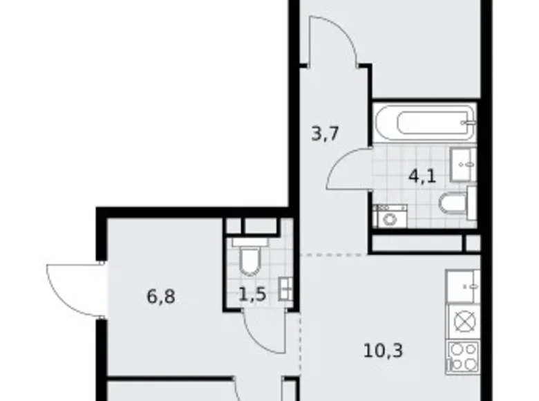 Wohnung 3 zimmer 60 m² Wnukowo, Russland