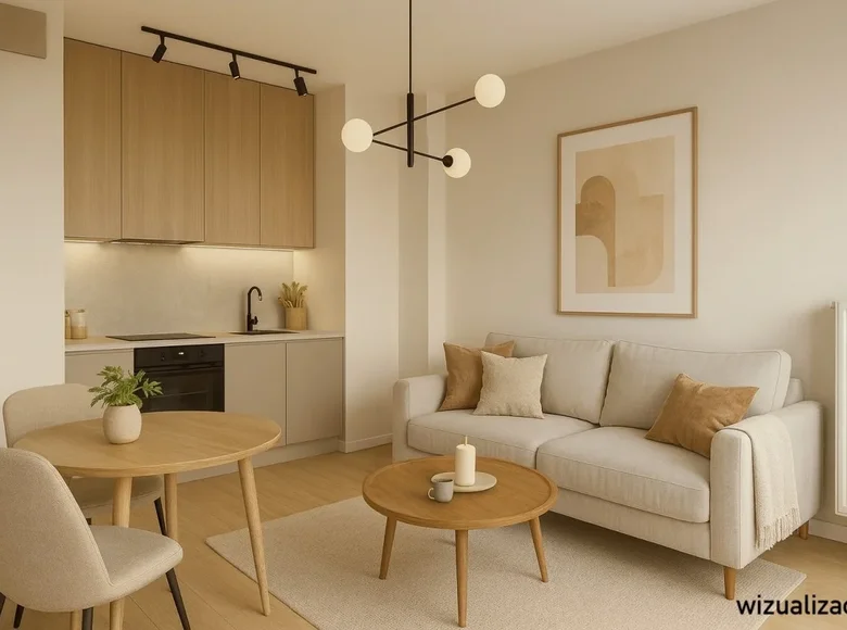 2 room apartment 36 m² Warsaw, Poland