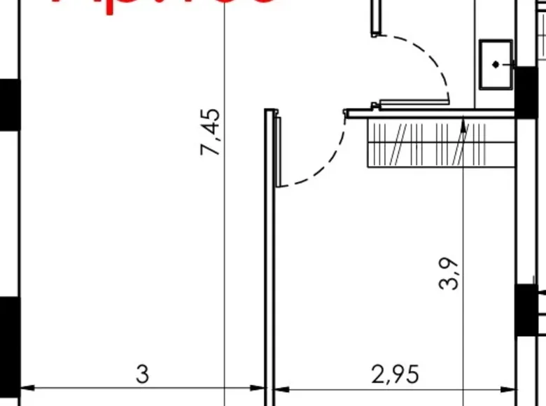 Mieszkanie 1 pokój 55 m² Trachoni Municipality, Cypr