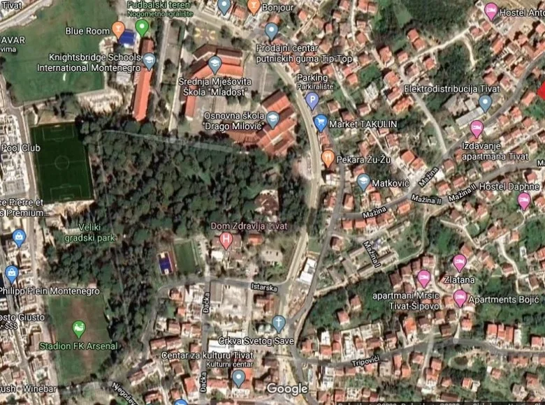 Parcelas 948 m² Tivat, Montenegro