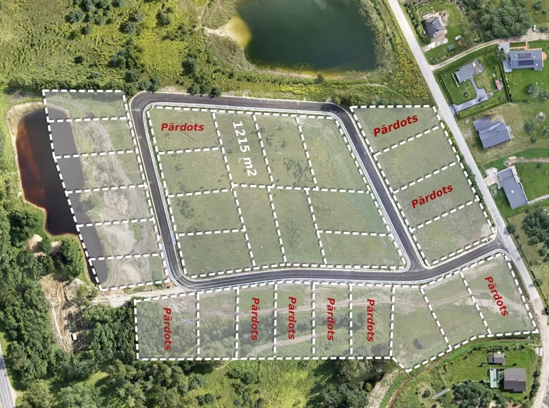 Земельные участки 1 215 м² Babites pagasts, Латвия