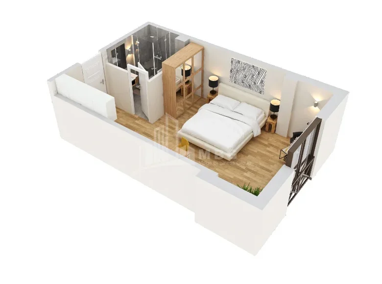 Apartamento 1 habitación 22 m² Tiflis, Georgia