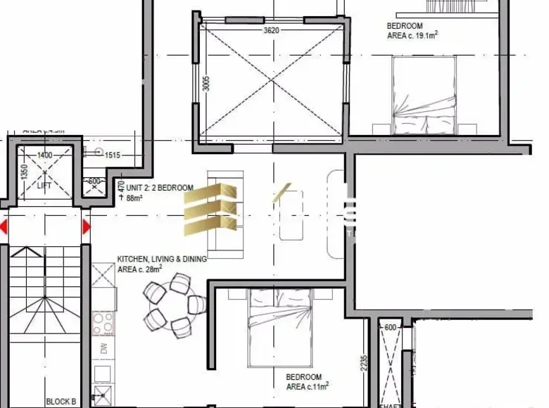 Appartement 2 chambres  Fgura, Malte