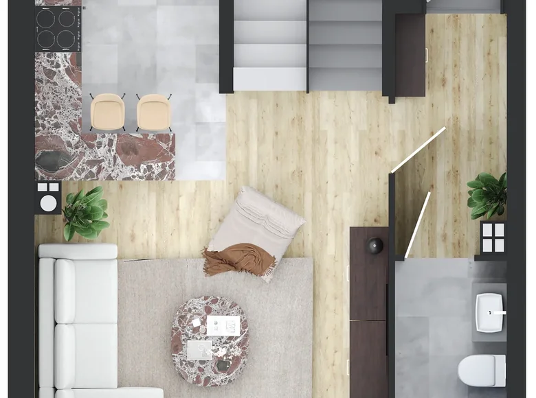 4 room apartment 74 m² Klepacze, Poland
