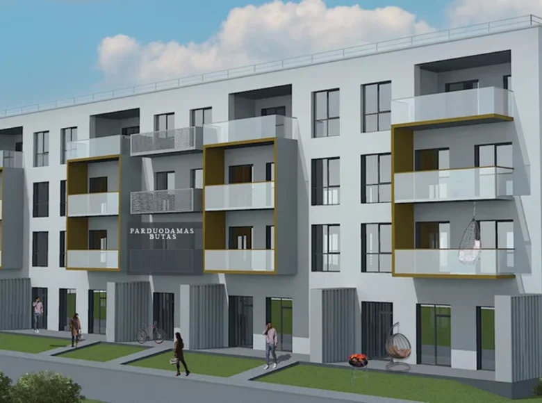 2 room apartment 43 m² Prienai, Lithuania