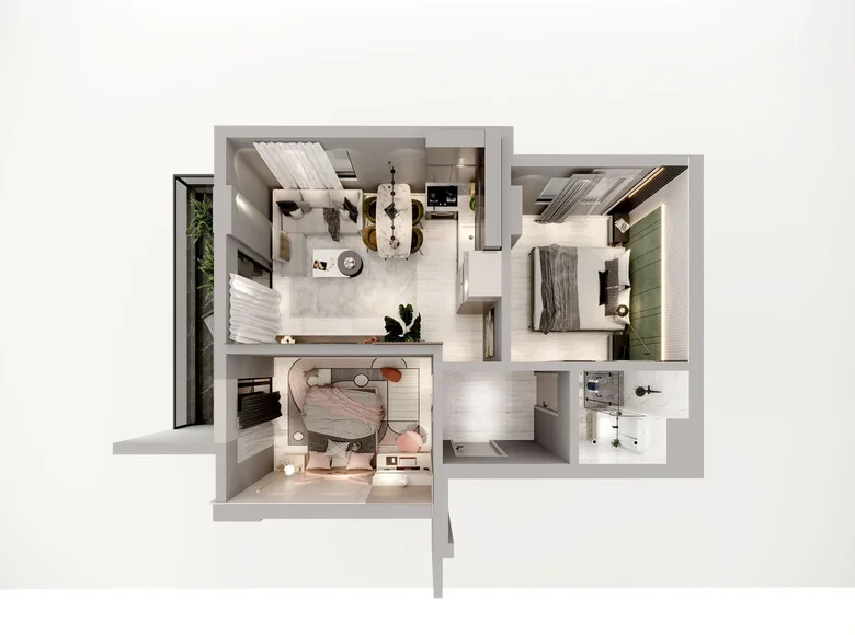 Wohnung 1 zimmer  Alanya, Türkei