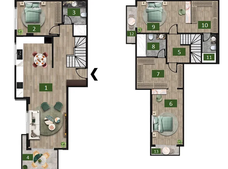 4 room apartment 169 m² Alanya, Turkey