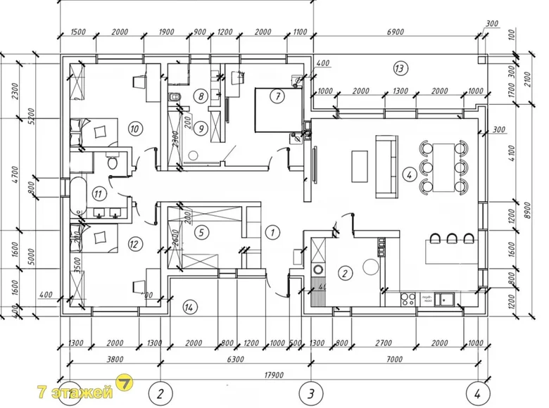 Ferienhaus 197 m² Jzufouski sielski Saviet, Belarus