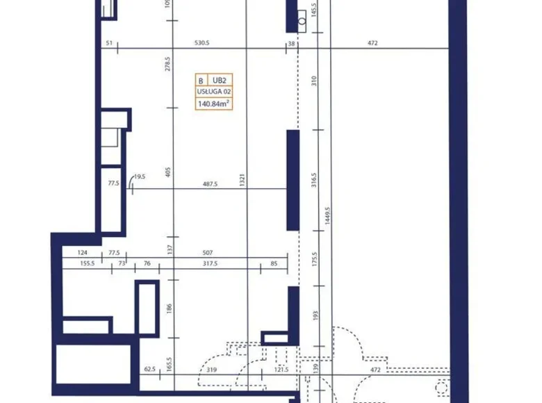 Propiedad comercial 1 habitación 141 m² en Varsovia, Polonia