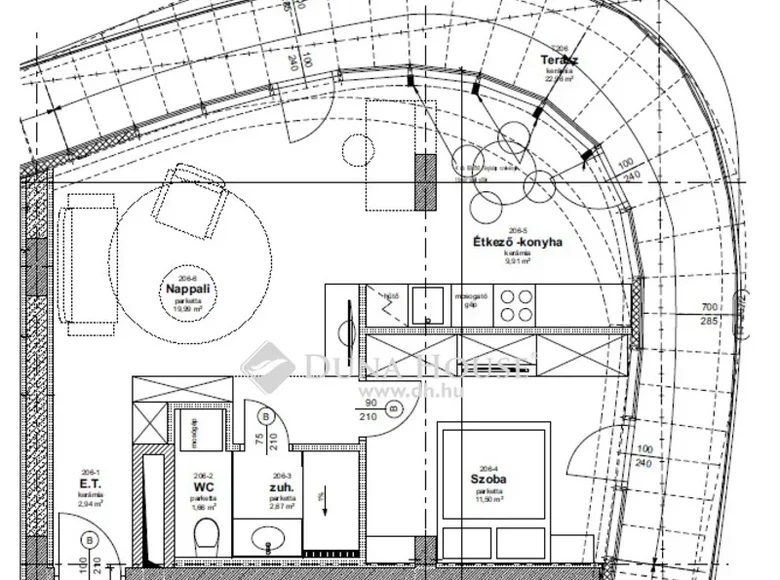 Apartment 53 m² Debreceni jaras, Hungary
