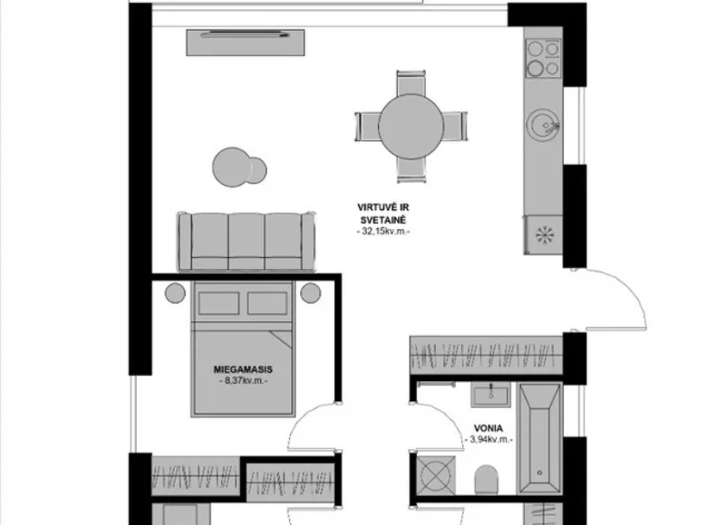 Casa 63 m² Vilna, Lituania