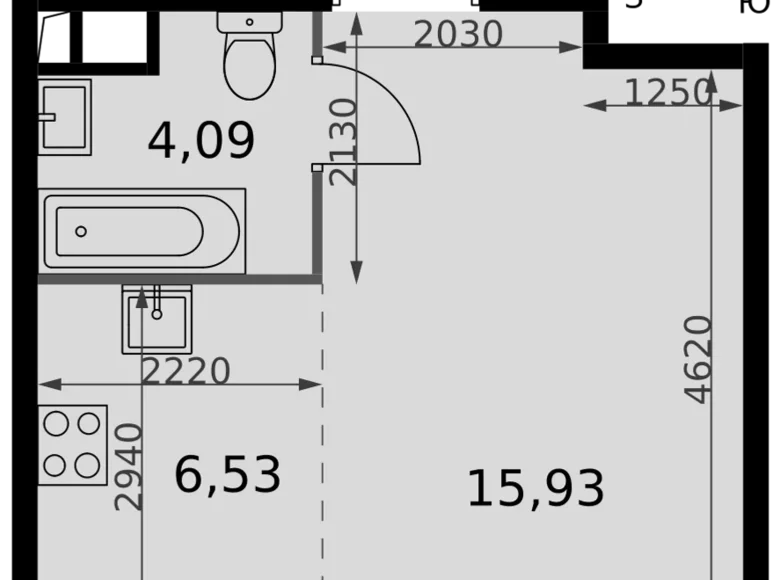 Kawalerka 1 pokój 27 m² Moskwa, Rosja
