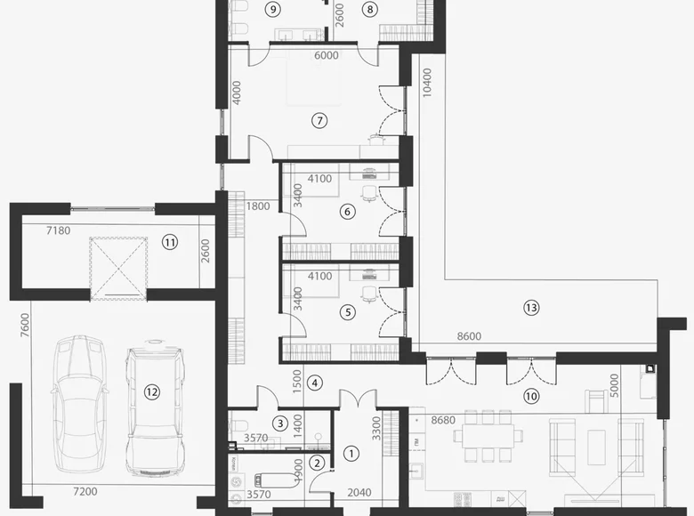3 room apartment 204 m² Pliski sielski Saviet, Belarus