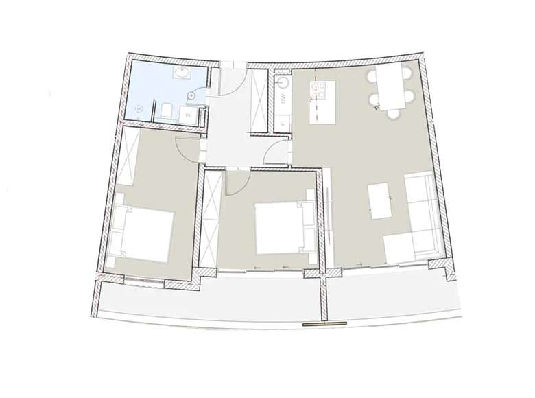 Wohnung 2 zimmer 86 m² Boreti, Montenegro