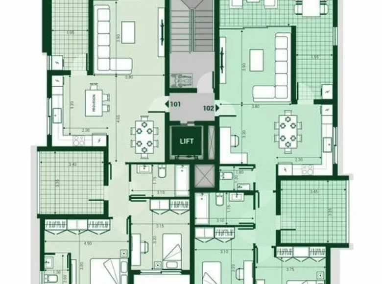 Квартира 2 спальни 130 м² Като Полемидия, Кипр