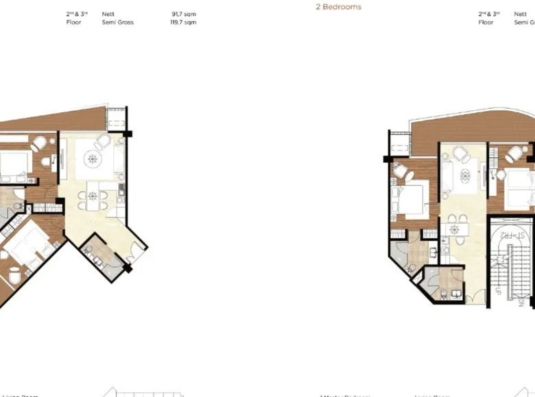 Квартира 2 спальни 108 м² Район Кута, Индонезия