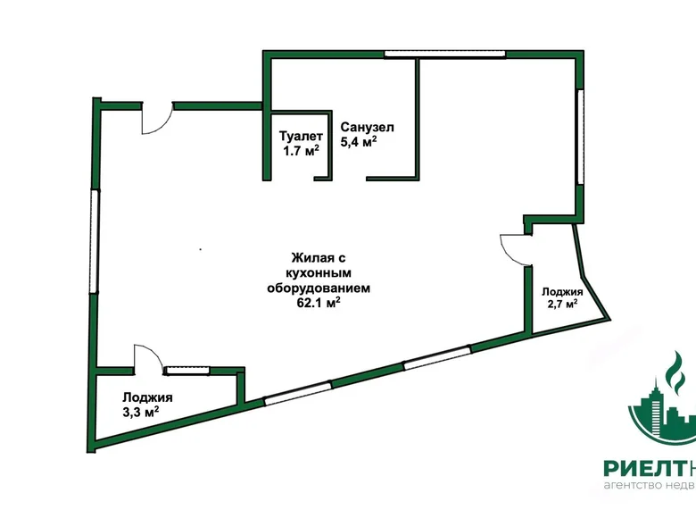 Apartamento 3 habitaciones 73 m² Minsk, Belarús