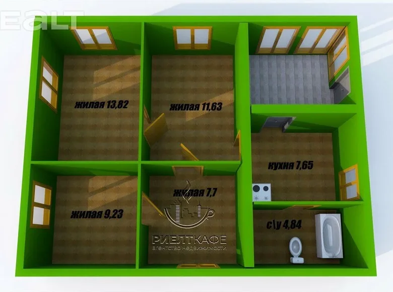 House 55 m² Baranavichy, Belarus